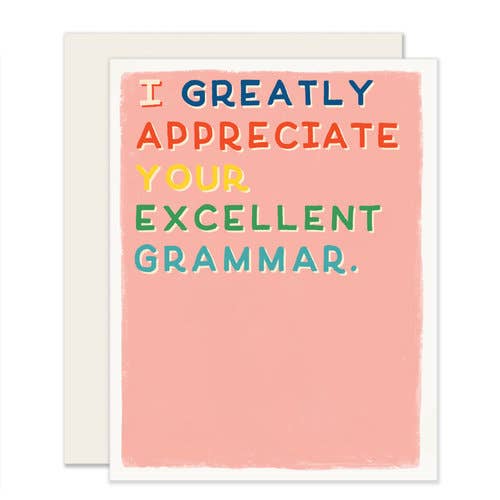 Your Excellent Grammar Card