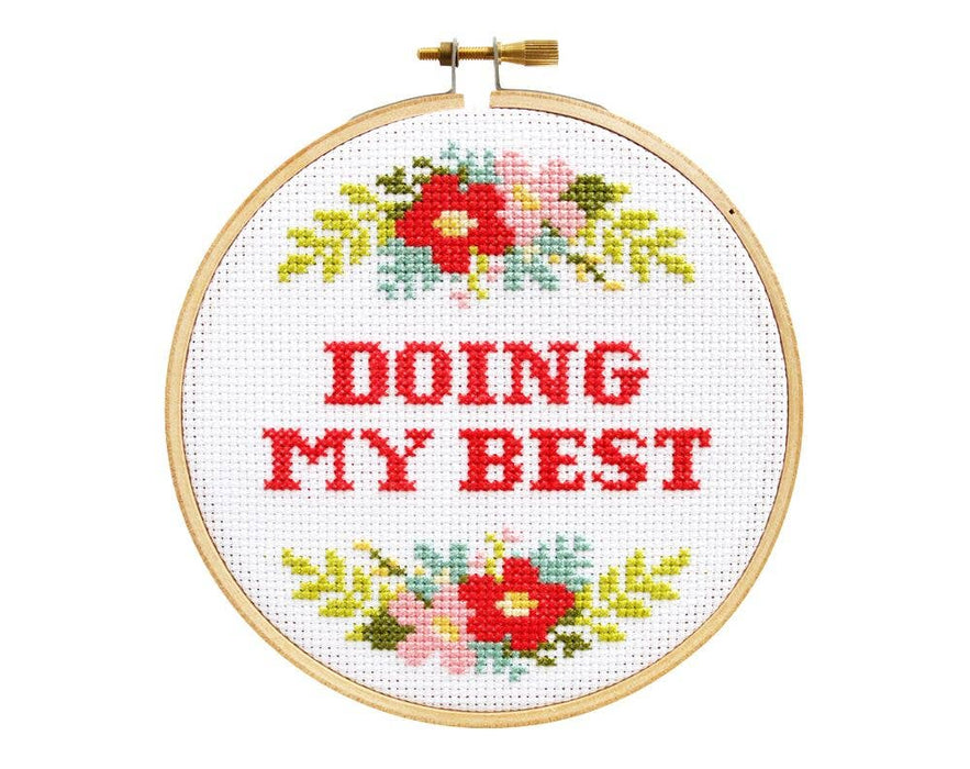 Doing My Best Cross Stitch Kit