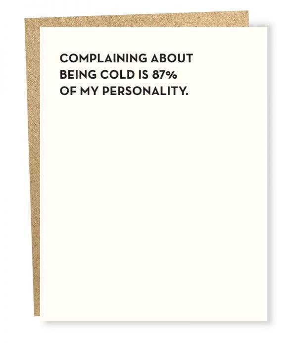 Being Cold Card