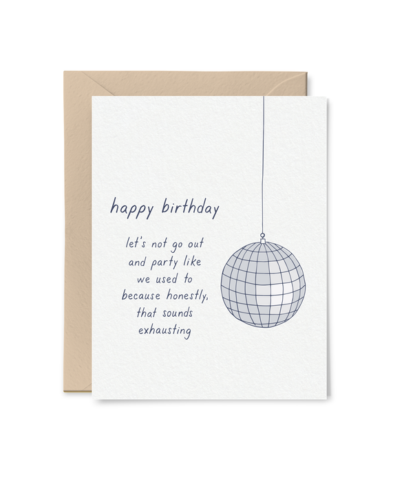 Discoball Birthday Card