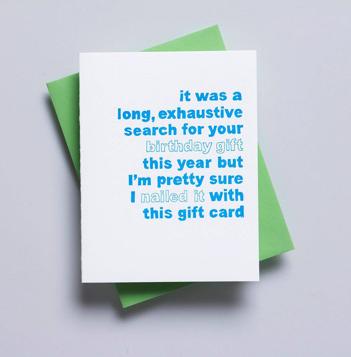 I Nailed It With This Gift Card