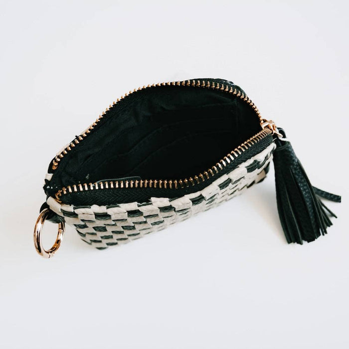 Paris Card Wallet | Woven Black
