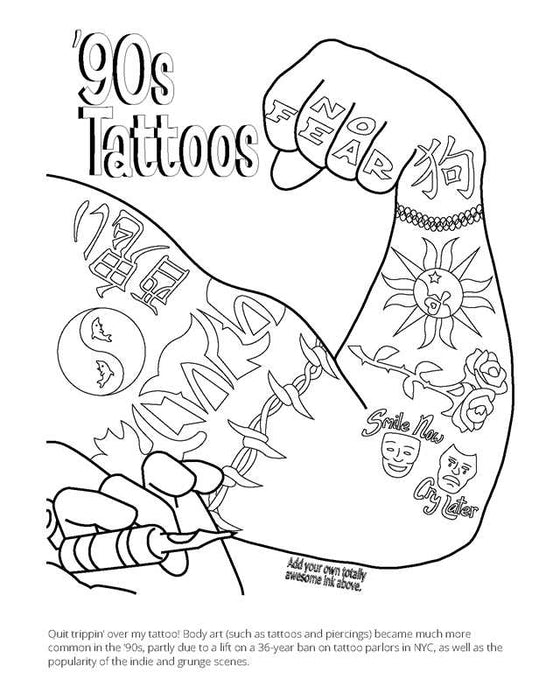 1990s Coloring Book