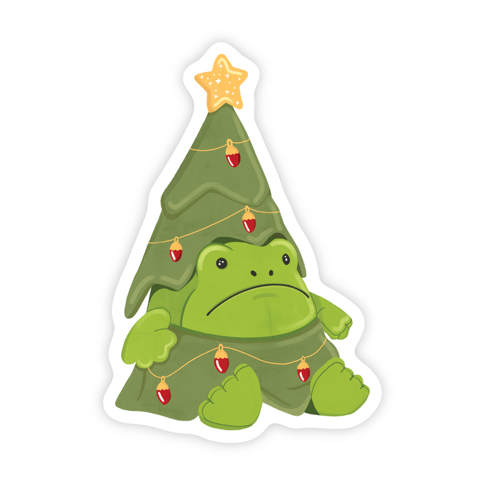 Holiday Jelly Frog Sticker