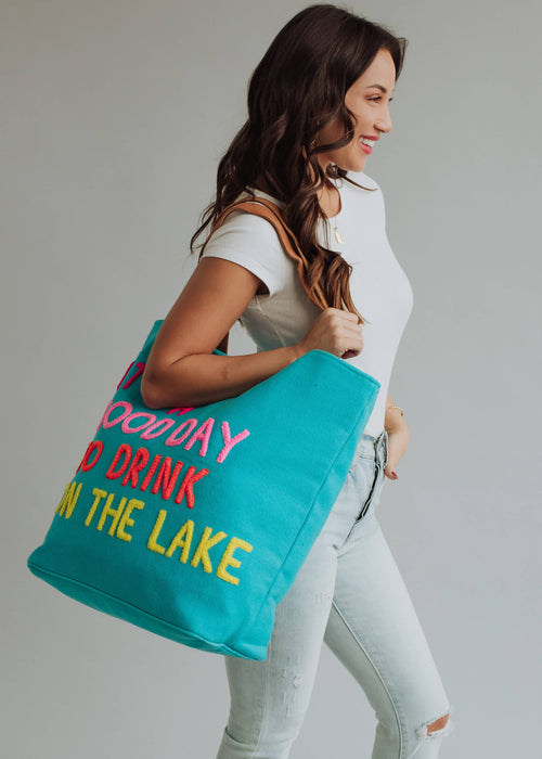 Blue Drink On The Lake Tote