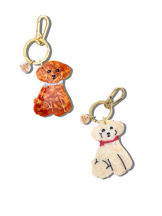 Doodle Puppy Bag Charm + Keychain