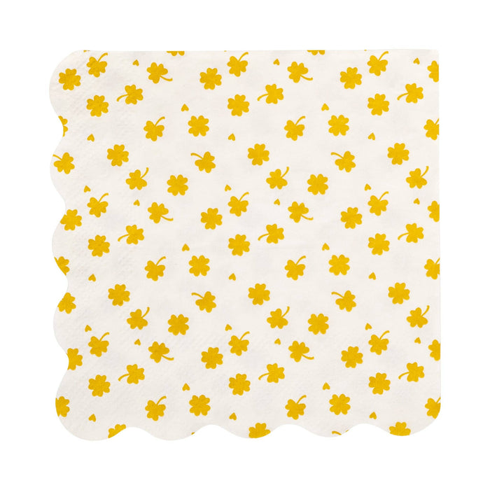 FOIL Shamrocks Cocktail Napkin