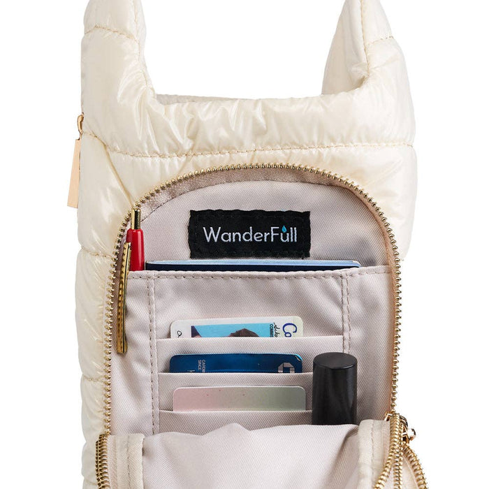 Ivory Gloss HydroBag HANDLE w/Vegan Leather Trimmed Strap