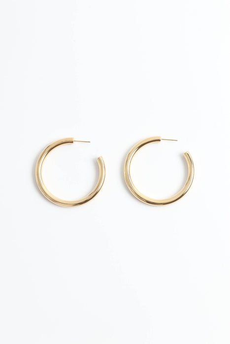 Gold Michaela 2" Hoops