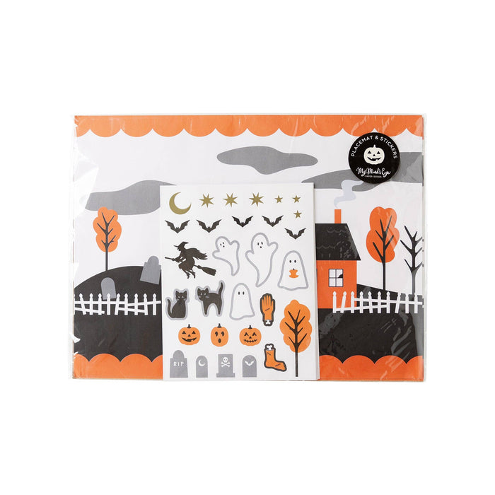 Halloween Placemat w/Stickers