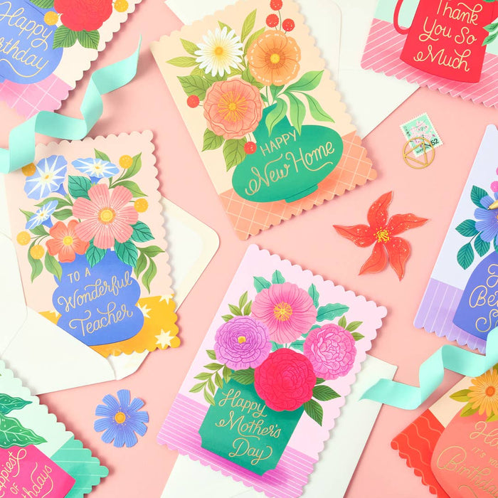 Wonderful Teacher Vase Card