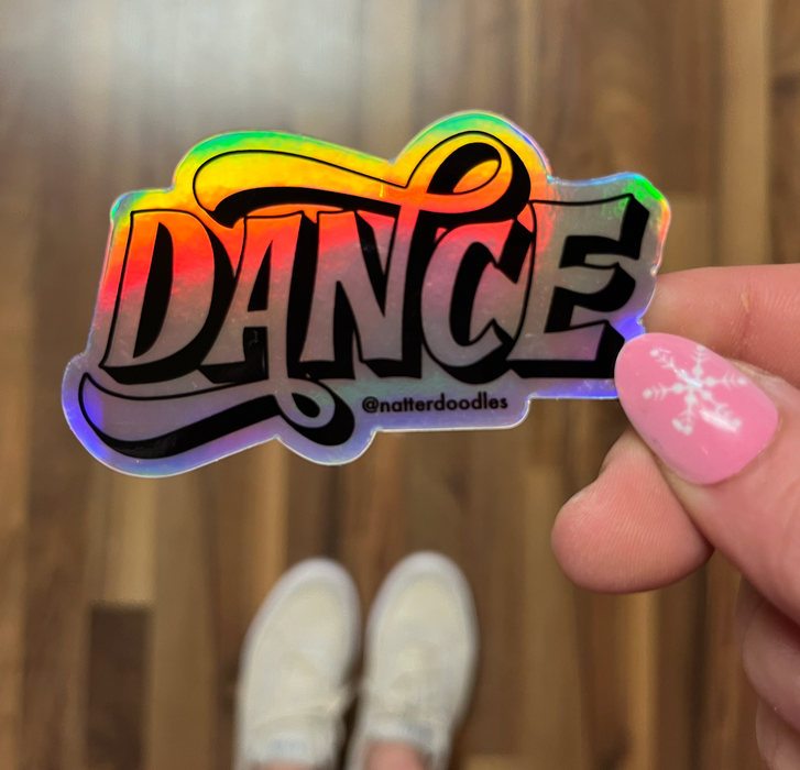Dance Holographic Sticker