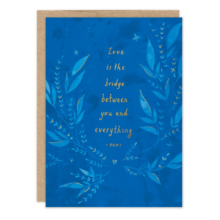 Love Is The Bridge Sympathy Card