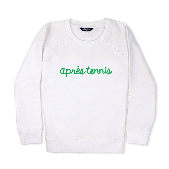 White  Apres Tennis Sweatshirt