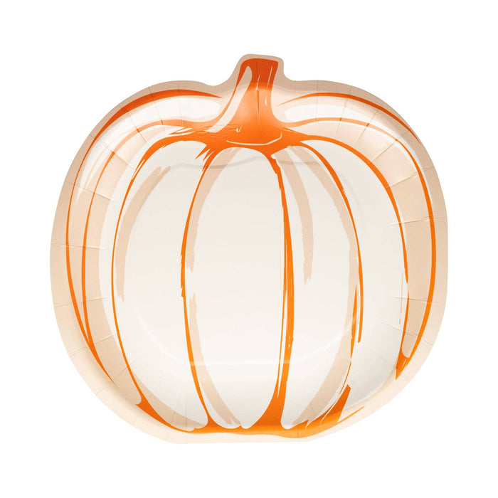 Falloween Pumpkin Shaped Plate