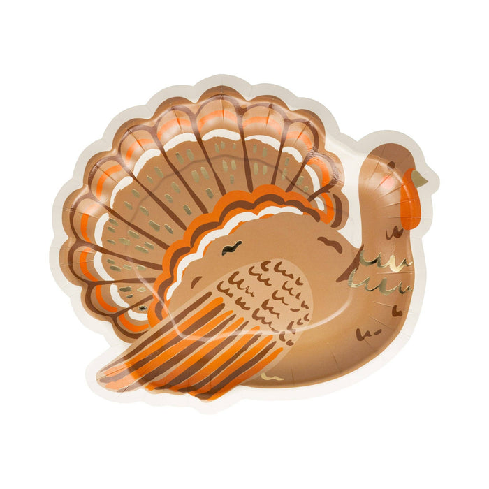 Orange Turkey Shaped Plate