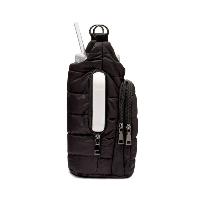 Black Matte HydroBag HANDLE w/Vegan Leather Strap