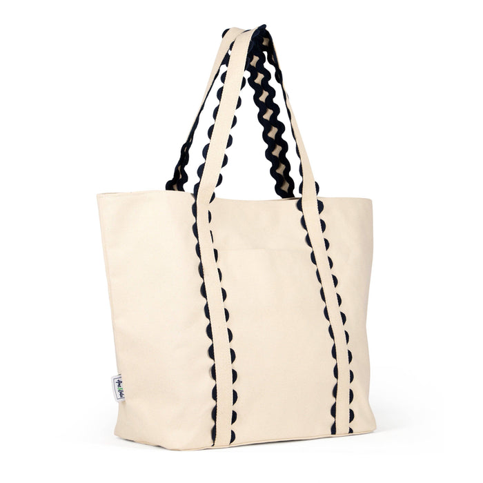 Navy Nantucket Beach Tote