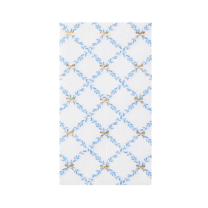 Sky Blue Trellis Guest Towel