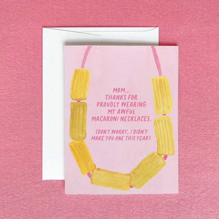 Macaroni Necklace Card