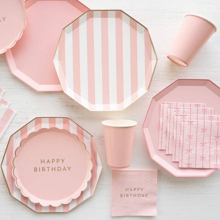 PETAL PINK HAPPY BIRTHDAY SMALL PLATE