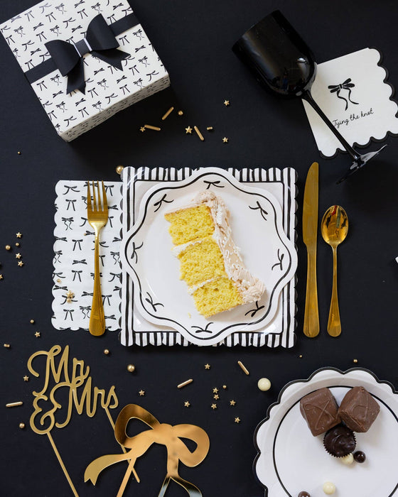 Black Bow Guest Napkin