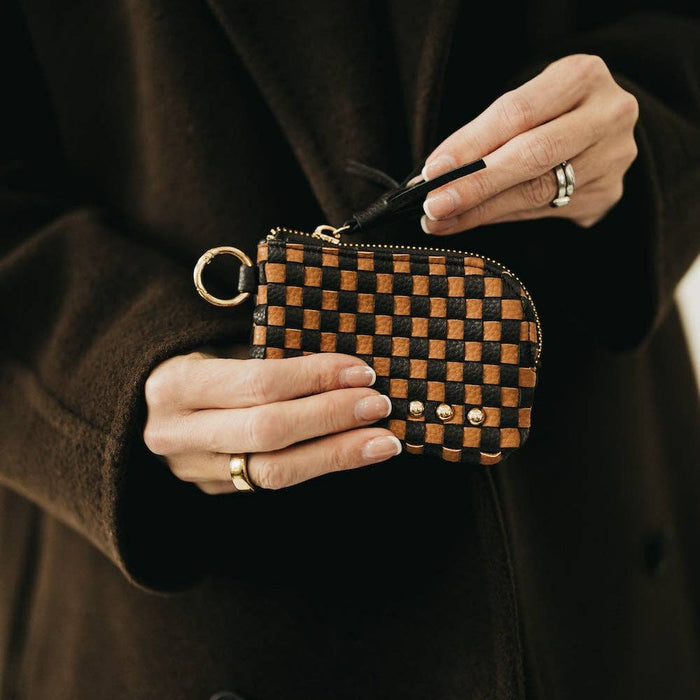 Paris Card Wallet | Woven Black