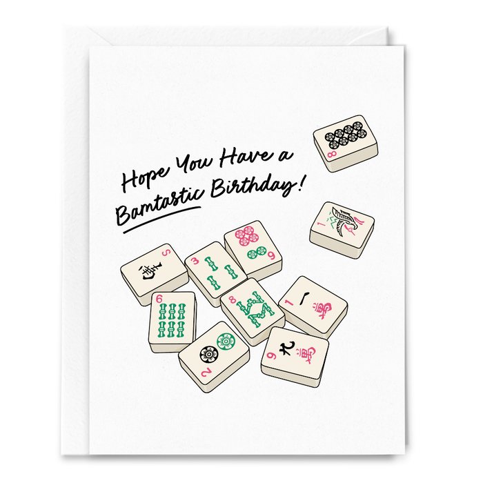 Have a Bamtastic Mahjong Birthday Card