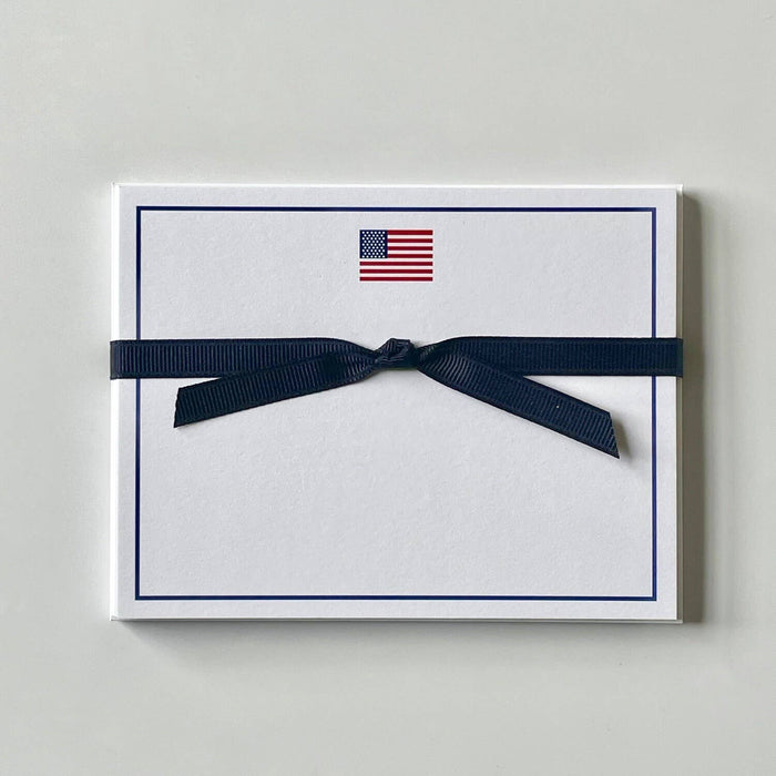 American Flag Flat Note Cards