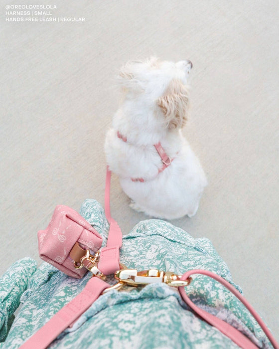 Perfect Pink 4-in-1 Convertible Hands Free Dog Leash
