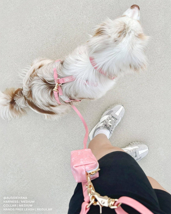 Perfect Pink 4-in-1 Convertible Hands Free Dog Leash