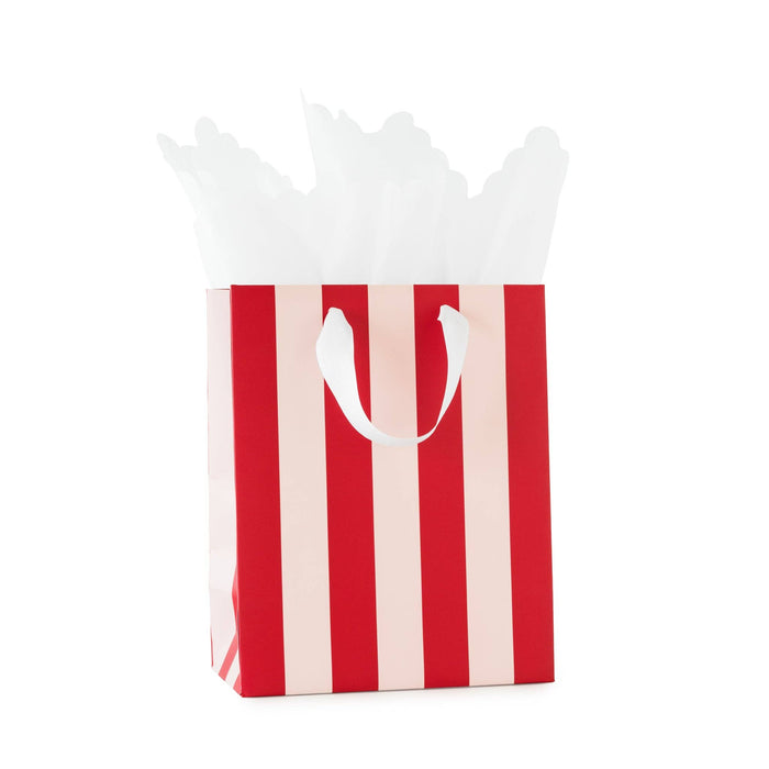 Red/Pink Stripe Gift Bag