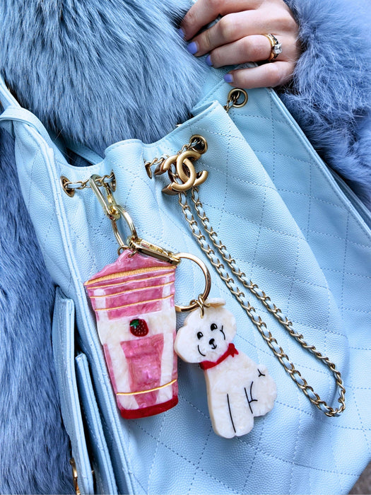 Doodle Puppy Bag Charm + Keychain