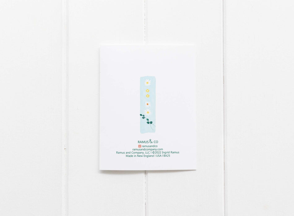 Birth Month Flowers Card