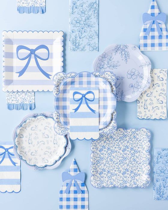 Blue Floral Plate