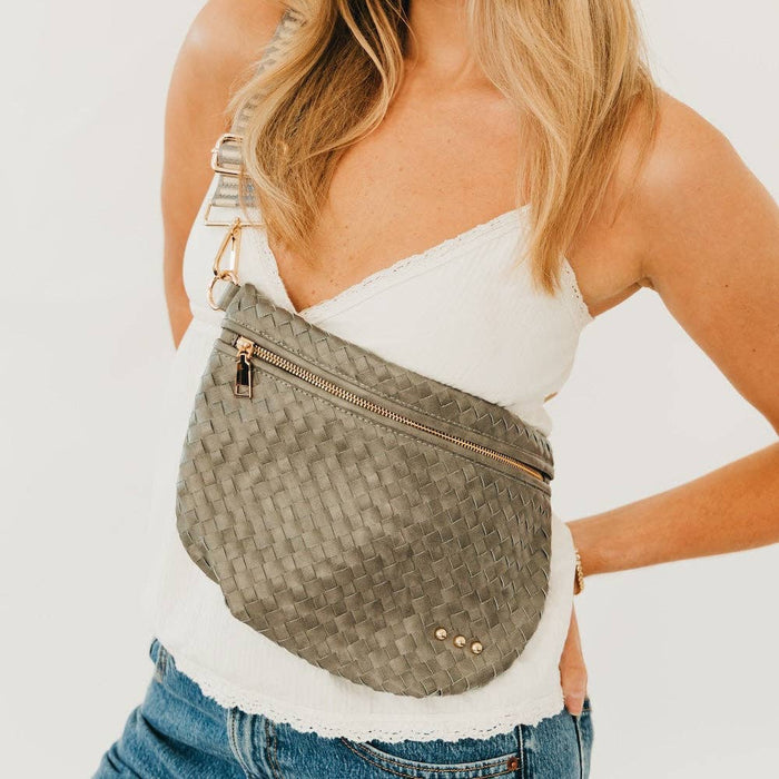 Westlyn Woven Bum Bag | Black