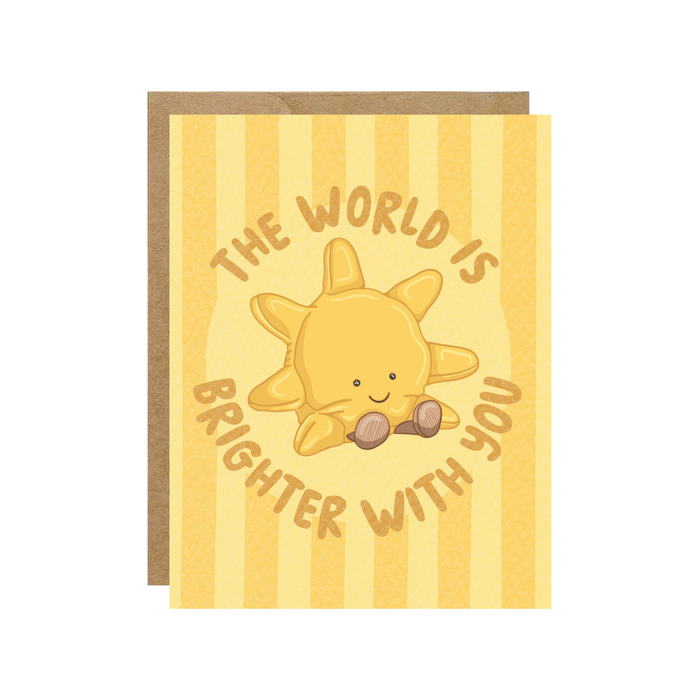 Brighter With You Jelly Sun Card