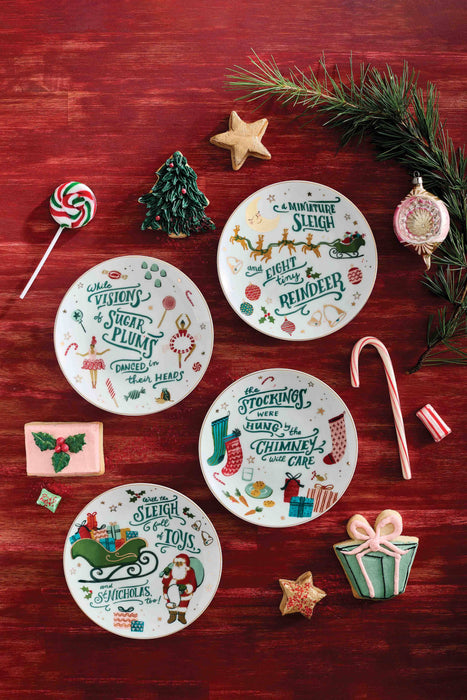 `Twas the Night Before Christmas Plates Set