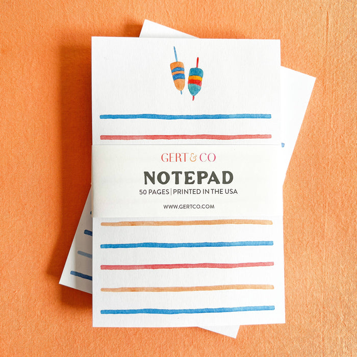 Watercolor Buoys Notepad