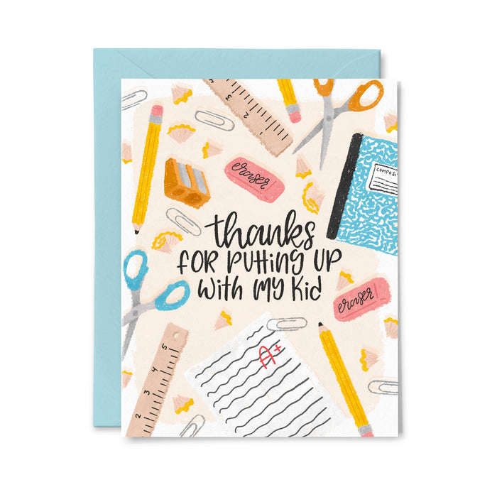 Putting up With My Kid Card