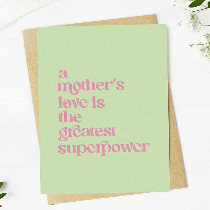 Mother's Love is the Greatest Superpower Card