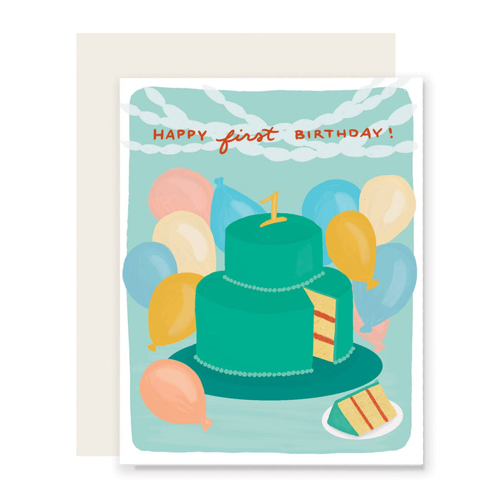 First Cake Birthday Card