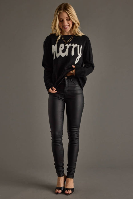 Black Merry Sweater