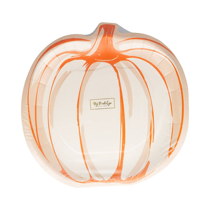 Falloween Pumpkin Shaped Plate