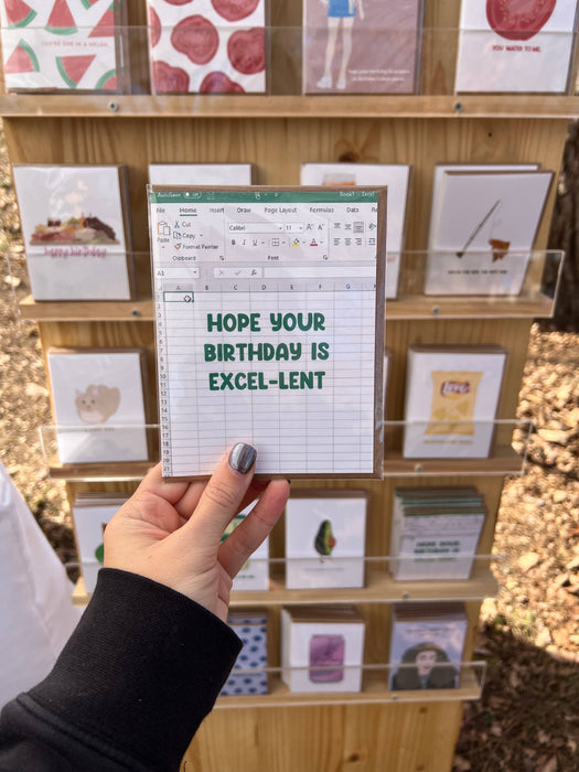 Excel Birthday Card