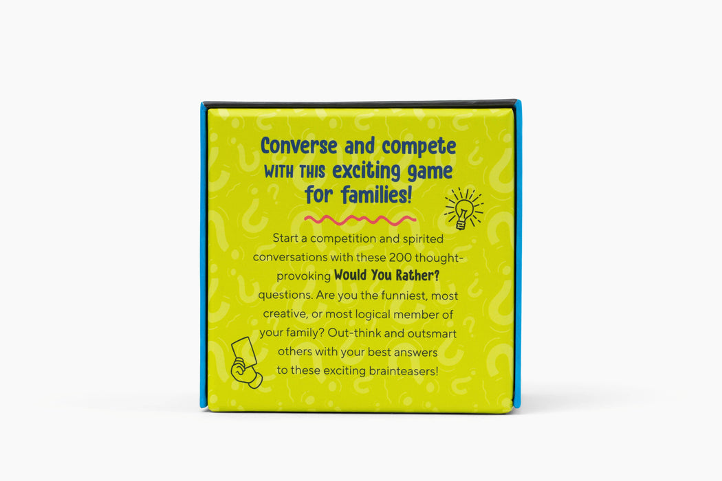 Would You Rather? Family Card Game