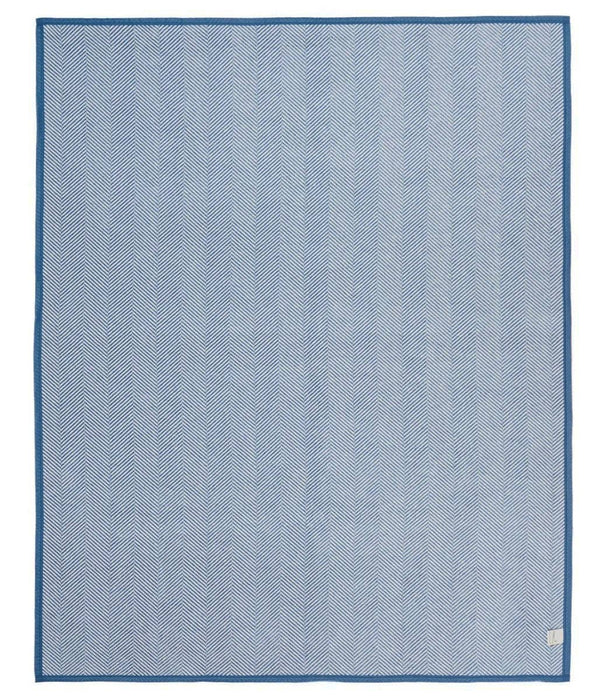 Harborview Herringbone Cornflower Blanket Original