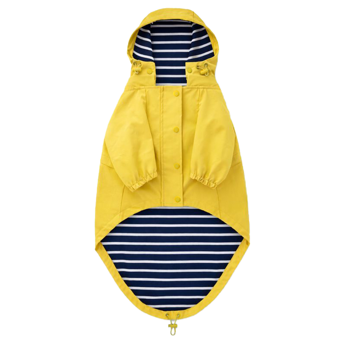 Bright Yellow Reflective Dog Raincoat