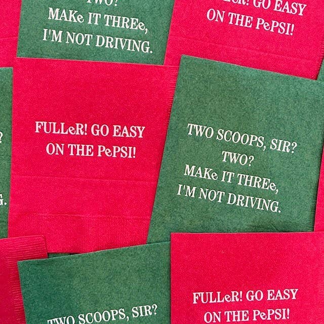 Merry Christmas Filthy Animal Bev Napkins