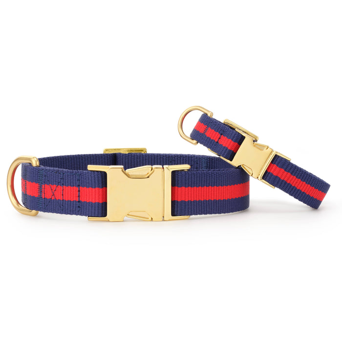 Mariner Striped Webbing Dog Collar